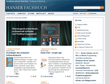 Tablet Screenshot of fachbuch.hanser-ebooks.de